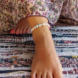 Αλυσίδα ποδιού ατσάλι Color Staybright