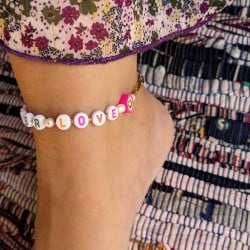 Αλυσίδα ποδιού ατσάλι Color Staybright