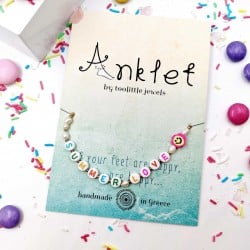 Αλυσίδα ποδιού ατσάλι Color Staybright