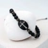 Bracelet for men made of semiprecious beads Men's bracelet made of semiprecious beads and gunmetal parts