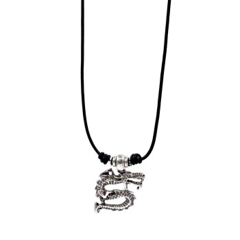 Men's necklace Silver Dragon