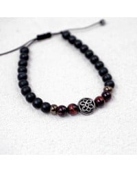Ανδρικό Βραχιόλι Precious Stones Ανδρικό βραχιόλι με ημιπολύτιμες πέτρες και gunmetal μεταλλικά στοιχεία