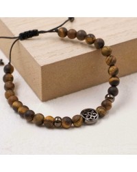 Ανδρικό Βραχιόλι Precious Stones Ανδρικό βραχιόλι με ημιπολύτιμες πέτρες και gunmetal μεταλλικά στοιχεία
