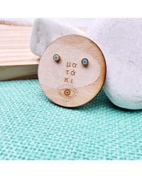 "It's all Greek to me" evil eye Earrings "It's all Greek to me" evil eye Earrings