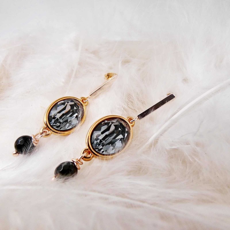 Earrings with Austrian crystals 