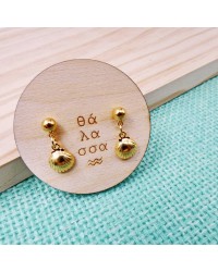 "It's all Greek to me" Shell Earrings "It's all Greek to me" Shell Earrings