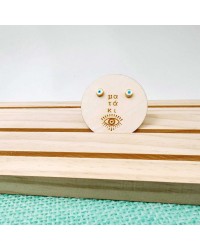 "It's all Greek to me" evil eye Earrings "It's all Greek to me" evil eye Earrings