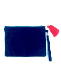 Τσαντάκι Φάκελος Coral Lobster Τσαντάκι clutch Coral από μαλακό βελούδο κεντημένο με χάντρες και πούλιες