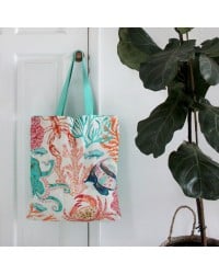 Τσάντα Coral Sea Shopper Τσάντα shopper Coral διακοσμημένη με πούλιες και χάντρες