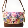 Frida Kahlo mini bag in a colourful watercolour floral painting