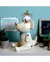 Φωτιστικό Wood Effect Cute Sitting Triceratops Φωτιστικό Wood Effect Cute Sitting Triceratops