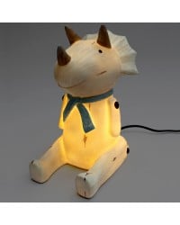 Φωτιστικό Wood Effect Cute Sitting Triceratops Φωτιστικό Wood Effect Cute Sitting Triceratops