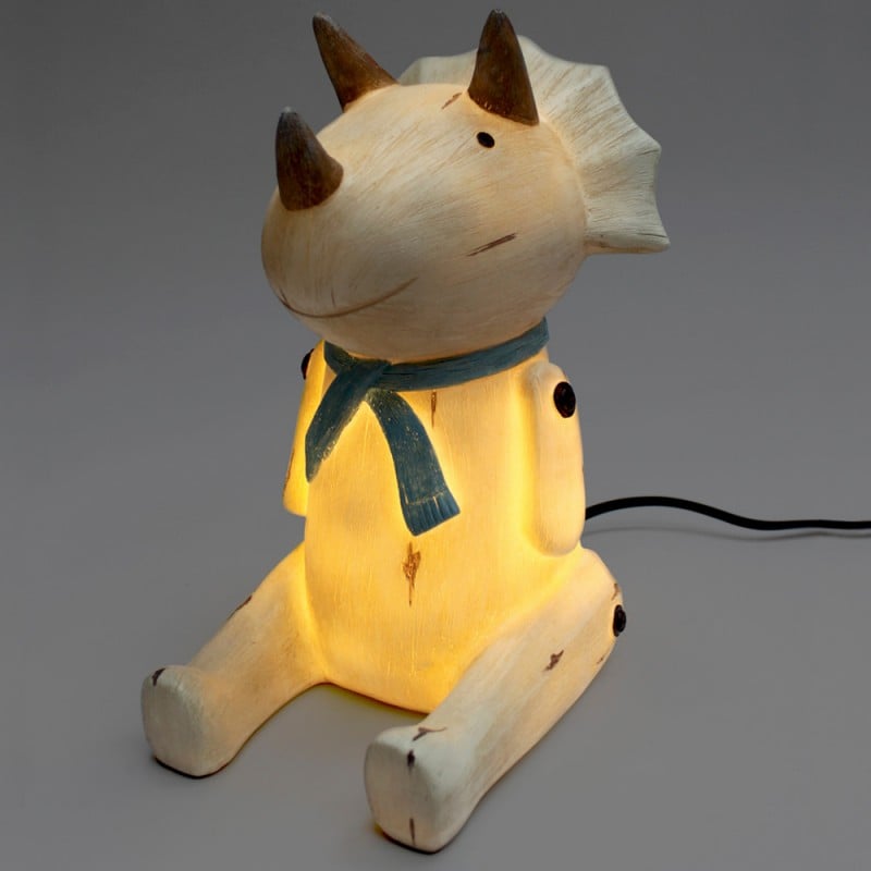 Φωτιστικό Wood Effect Cute Sitting Triceratops Φωτιστικό Wood Effect Cute Sitting Triceratops