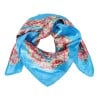 Square scarf with colorful patterns Square scarf with colorful patterns