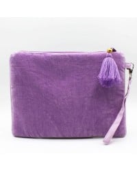 Τσαντάκι Clutch Posy Teal από μαλακό βελούδο κεντημένο με φλοράλ παραστάσεις Τσαντάκι Clutch Posy Teal από μαλακό βελούδο κεντημένο με φλοράλ παραστάσεις