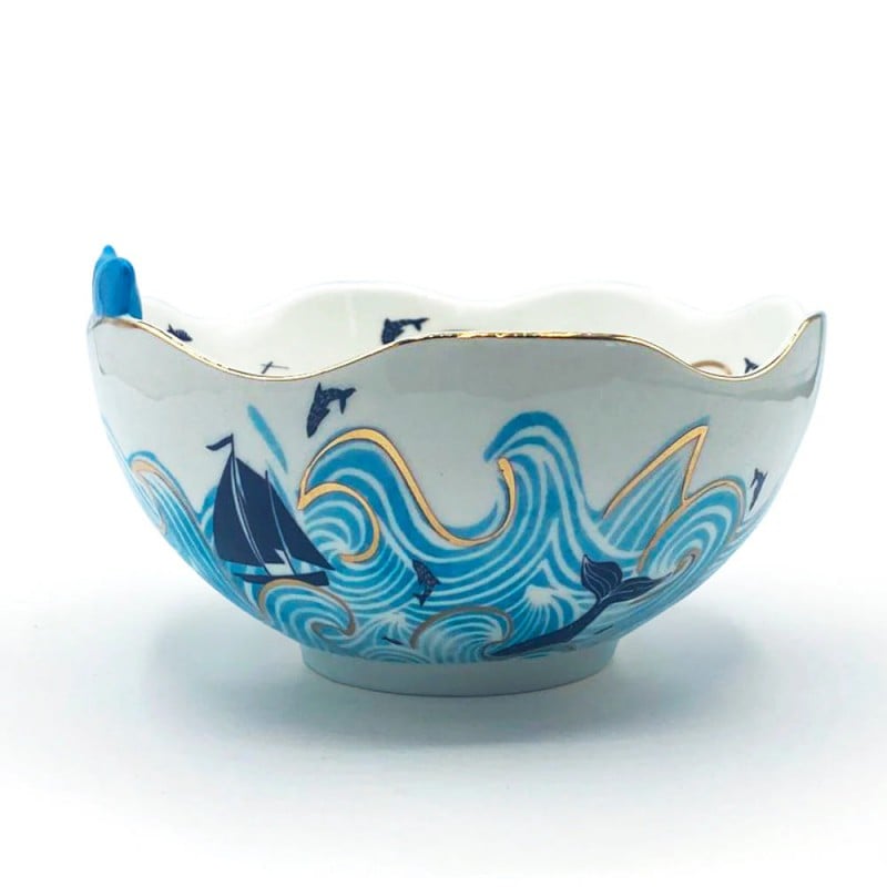 Μπωλ By The Sea Storm της αγγλικής εταιρείας House of Disaster από πορσελάνη