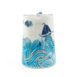 Κανάτα By The Sea Storm Disaster Designs από πορσελάνη