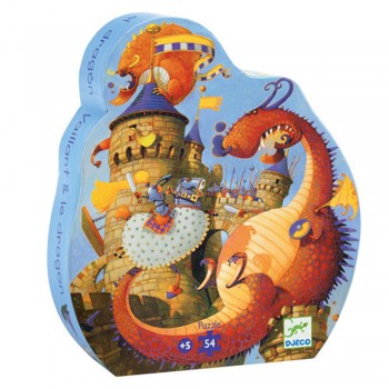 Djeco Dragon puzzle in shaped box