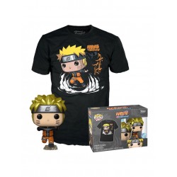 Αυθεντική συλλεκτική φιγούρα Funko POP από βινύλιο Naruto Uzumaki και t-shirt