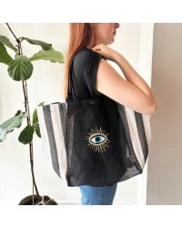 Τσάντα Shopper Glimmer Eye Τσάντα Shopper Glimmer Eye από ανακυκλωμένο είδος λινάτσας