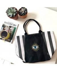 Τσάντα Shopper Glimmer Eye Τσάντα Shopper Glimmer Eye από ανακυκλωμένο είδος λινάτσας