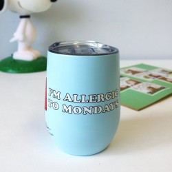 Ανοξείδωτη Κούπα Snoopy από ανοξείδωτο ατσάλι με καπάκι