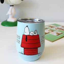 Ανοξείδωτη Κούπα Snoopy από ανοξείδωτο ατσάλι με καπάκι