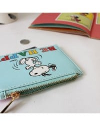 Μικρό πορτοφόλι Peanuts με φερμουάρ Μικρό πορτοφόλι Peanuts με φερμουάρ και 4 υποδοχές για κάρτες