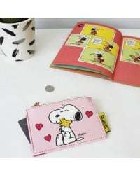 Μικρό πορτοφόλι Peanuts με φερμουάρ Μικρό πορτοφόλι Peanuts με φερμουάρ και 4 υποδοχές για κάρτες