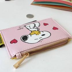 Μικρό πορτοφόλι Peanuts με φερμουάρ και 4 υποδοχές για κάρτες 