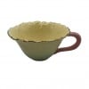 Ceramic Posy Yellow Tea Cup by the House of Disaster