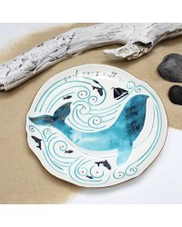 Πορσελάνινη Πιατέλα φάλαινα By The Sea Πιατέλα By The Sea Disaster Designs από πορσελάνη