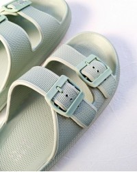 Σαγιονάρες Ocean Addict σε Mint Green χρώμα με δυο φάσες Σαγιονάρες Ocean Addict Mint Green με Κούμπωμα