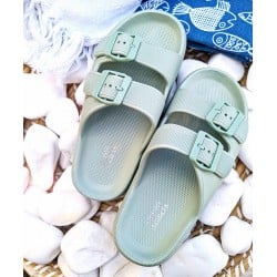 Σαγιονάρες Ocean Addict Mint Green με Κούμπωμα
