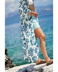 Μακρύ καφτάνι-κιμονό KOKKOSAMMOU Amorgos Μακρύ καφτάνι-κιμονό KOKKOSAMMOU Amorgos από 100% βισκόζη