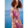 Μακρύ καφτάνι-φόρεμα KOKKOSAMMOU Peach Fuzz in Purple Μακρύ καφτάνι-φόρεμα KOKKOSAMMOU Peach Fuzz in Purple από 100% βισκόζη
