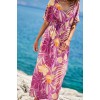 Μακρύ καφτάνι-φόρεμα KOKKOSAMMOU Peach Fuzz in Purple Μακρύ καφτάνι-φόρεμα KOKKOSAMMOU Peach Fuzz in Purple από 100% βισκόζη