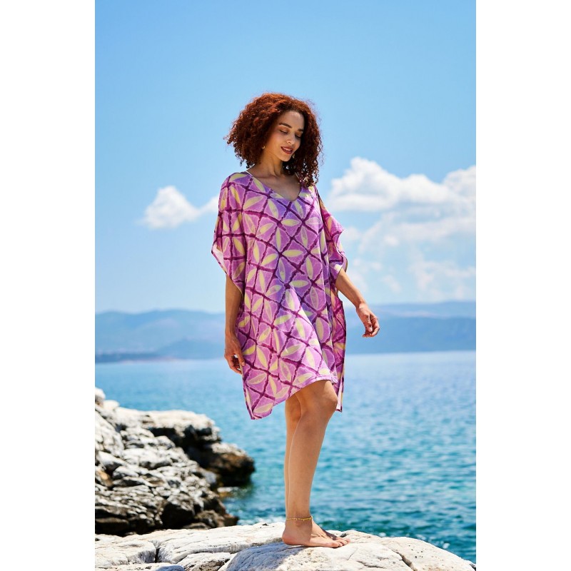 Κοντό καφτάνι Flowy Corfu KOKKOSAMMOU Κοντό καφτάνι Flowy Corfu KOKKOSAMMOU από 100% βισκόζη