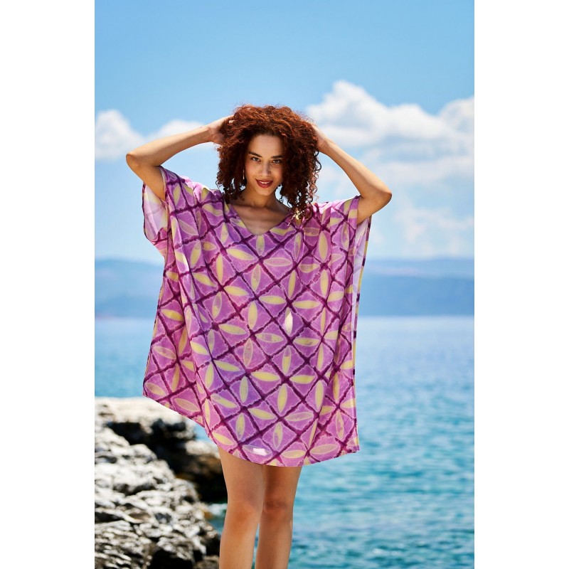 Κοντό καφτάνι Flowy Corfu KOKKOSAMMOU Κοντό καφτάνι Flowy Corfu KOKKOSAMMOU από 100% βισκόζη