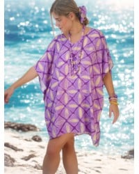 Κοντό καφτάνι Flowy Corfu KOKKOSAMMOU Κοντό καφτάνι Flowy Corfu KOKKOSAMMOU από 100% βισκόζη