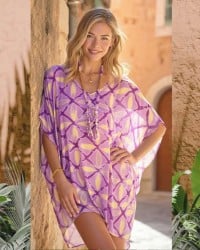 Κοντό καφτάνι Flowy Corfu KOKKOSAMMOU Κοντό καφτάνι Flowy Corfu KOKKOSAMMOU από 100% βισκόζη