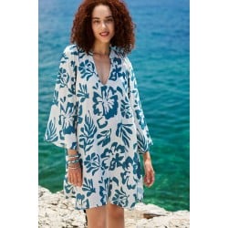 Κοντό Καφτάνι Boho KOKKOSAMMOU Amorgos