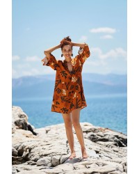Κοντό Καφτάνι Boho KOKKOSAMMOU Africa Κοντό Καφτάνι Boho KOKKOSAMMOU Africa