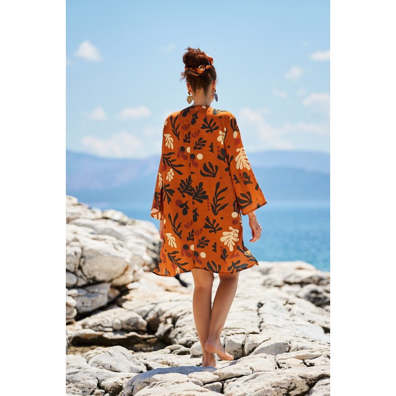 Κοντό Καφτάνι Boho KOKKOSAMMOU Africa Κοντό Καφτάνι Boho KOKKOSAMMOU Africa
