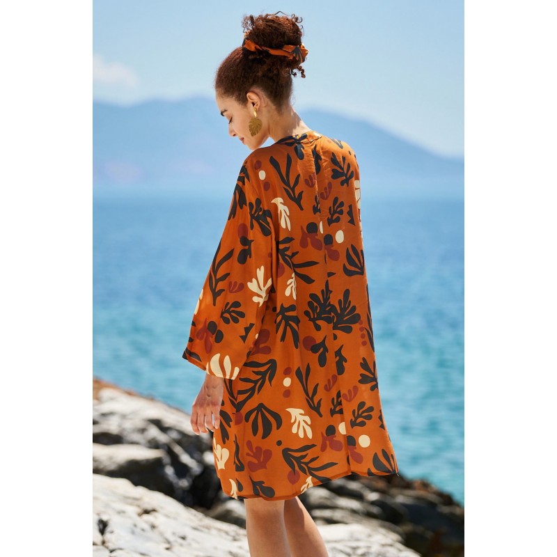 Κοντό Καφτάνι Boho KOKKOSAMMOU Africa Κοντό Καφτάνι Boho KOKKOSAMMOU Africa
