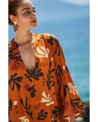 Κοντό Καφτάνι Boho KOKKOSAMMOU Africa Κοντό Καφτάνι Boho KOKKOSAMMOU Africa