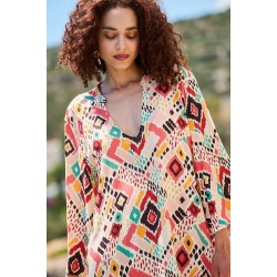 Κοντό Καφτάνι Boho KOKKOSAMMOU Mexico