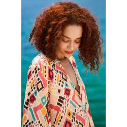 Κοντό Καφτάνι Boho KOKKOSAMMOU Mexico