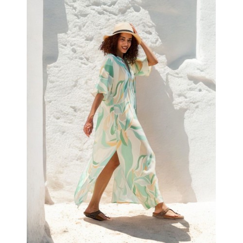 KOKKOSAMMOU Maxi caftan Kythera KOKKOSAMMOU Maxi caftan Kythera made of 100% viscose