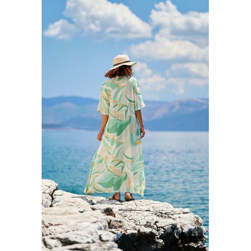 KOKKOSAMMOU Maxi caftan Kythera KOKKOSAMMOU Maxi caftan Kythera made of 100% viscose